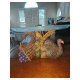 Thanksgiving Cornucopia Display Plate/Cakestand