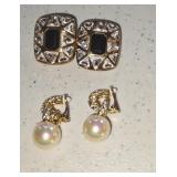 (2prs) Clip on Earrings