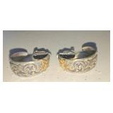 Hoop Earrings Marked Sterling 14k