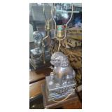 Foo Dog Metal Lamp