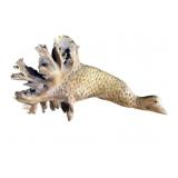 VTG Hand Carved Burl Wood Intricate Detailed Bird