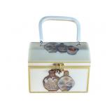 Vintage Lucite Pictorial Box Purse Handbag