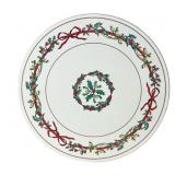 Holly Ribbons Round Cork Back Trivet Decor
