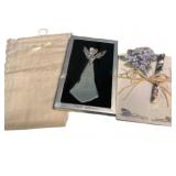 Angel Ornament & Floral Note Book