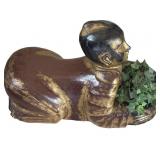 Wood Figure Plant Holder