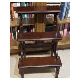 Cherry Library 3-Tier Step Ladder