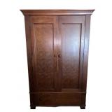 Vintage Wooden Wardrobe Armoire