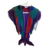 Suede Fringe Shawl