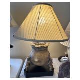 Antique People Holding Lamp, Table Lamp