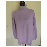 Neiman Marcus Turtleneck Cashmere Sweater Purple
