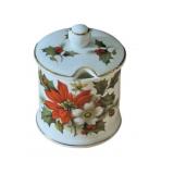 VTG Fortnum & Mason Christmas Jam Jar Mustard Jar