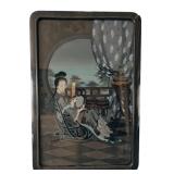 Vintage Chinese Reverse Glass Painting