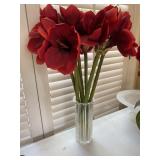 Floral Arrangement W/ Glass Vase