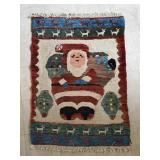 Woven Santa Rug 48x34"
