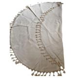 Round Turkish Style Cotton Tablecloth 68"