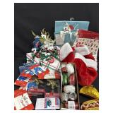 Stockings, Small Christmas Bags, Ribbon, Tags