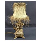 Vintage Elephant Brass 12 in Lamp