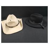 (2) Cowboy Hats, One is Luton Fur Felt