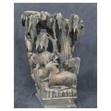 Vintage Chines Hand Carved Deer Piece