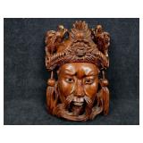 Vintage Chinese Hand Carved Rosewood Emperor