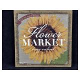 Flower Market Burlap Wall Art