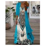 Beautiful Ladies 2pc Dress Set Sz Med