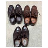 3 Pairs of Menï¿½s Dress Shoes Sz 8.5/9