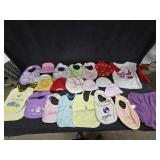 Large Lot of Bibs, Hats, & More