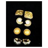 (4) Pr Clip-On Earrings