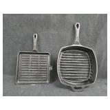 (2) Cast Iron Griddle Pans