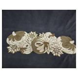 Fall Pumpkin Beaded Table Runner 13x36"