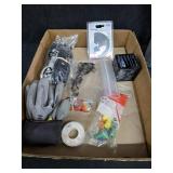 Misc Lot Including Tie Wraps, Gloves Dremel B