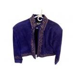 Char Santa Fe Purple Leather  Jacket