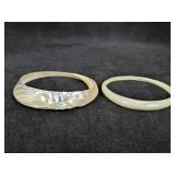(2) Mother of Pearl Bracelets