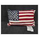 NWT Stars & Stripes Beaded Pillow