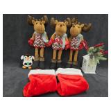 (3) Christmas Moose & More