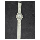 NEW Geneva Platinum Bejeweled Womenï¿½s White Dial