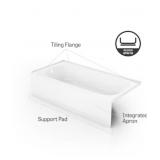 MAAX Pro Steel 30-in x 60-in Porcelain Bathtub