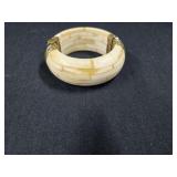 Antique Bone Bangle Bracelet