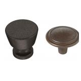 Brainerd Top Round Ring Cabinet Knob, Pedestal