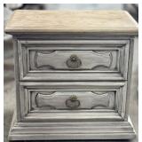 Distressed Night Stand End Table