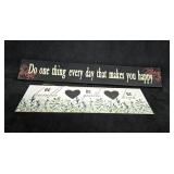 (3) Inspirational Wall Hangings