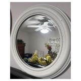 Round White Wooden Mirror 20ï¿½