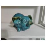 Blue Pig sculpture