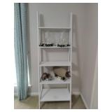 White stand alone shelf