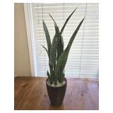 Vase w/ Faux Plant