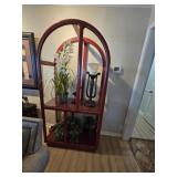 Wooden Shelves w/Glass