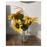 Sunflowers & Vase For Decor