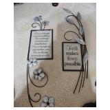 Metal & Glass Wall Decor