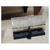 Metal Cylinder Jewelry Box